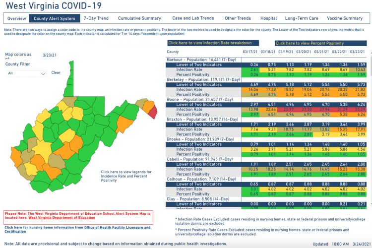 W.Va. ditches color-coded school map